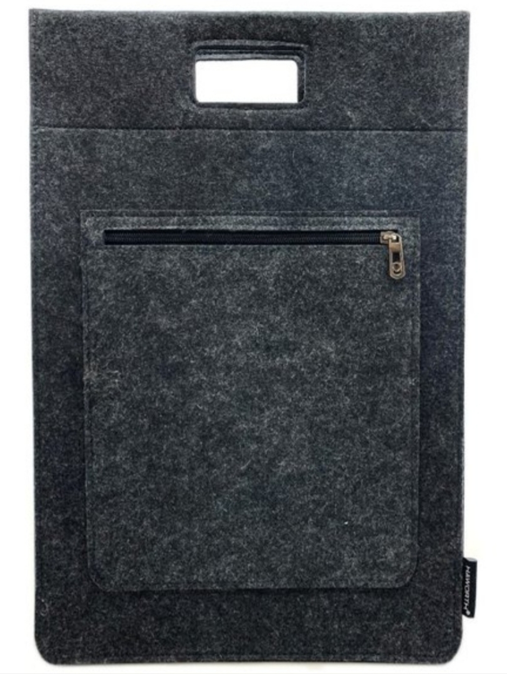 Haworth Gray Felt Tablet Sleeve with Front Zip Pocket NEW!
